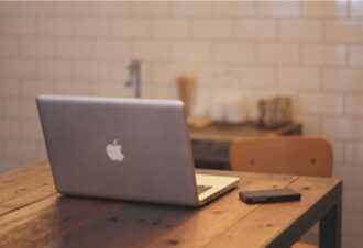 empty chair and computer with no employee