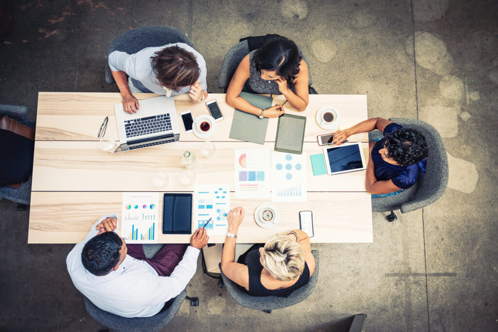 business people numbers